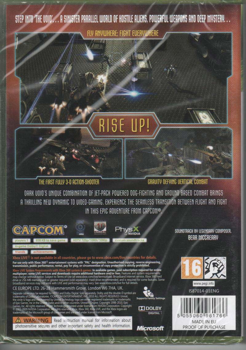 Dark Void XBOX 360 sklep: najtańsze gry na konsole
