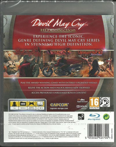 Devil May Cry HD Collection PS3 okładka tył sklep najtańsze gry na konsole devil_may_cry_ps3_back