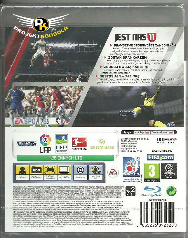 FIFA 11 Playstation 3 sklep: najtańsze gry na konsole