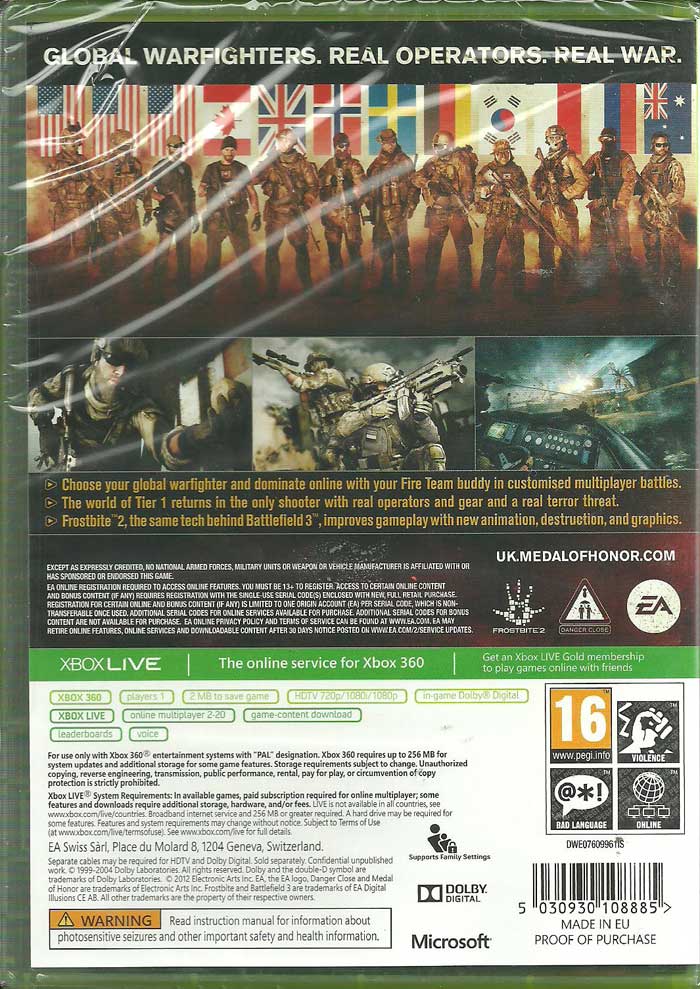 Medal of Honor Warfighter XBOX 360