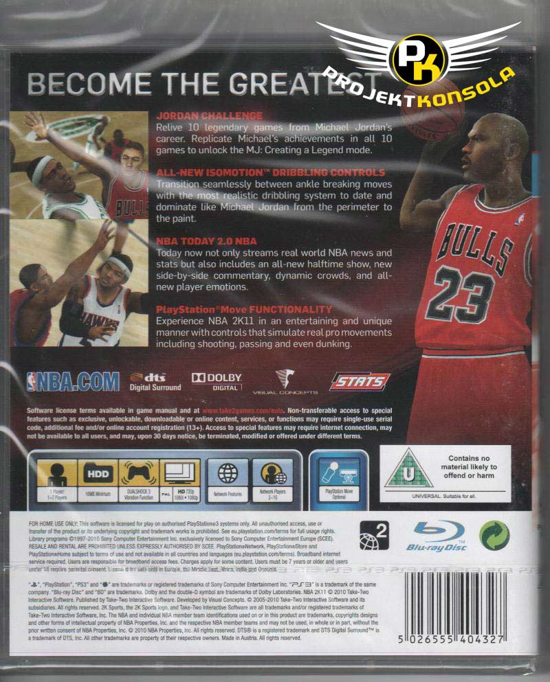 NBA 2K 11 PS3 sklep: najtańsze gry na konsole PS3